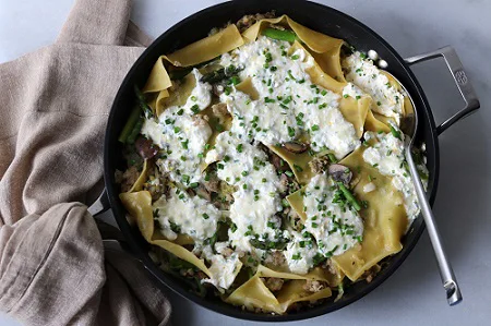 Stovetop spring lasagna.alert1 medical alerts